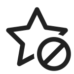 Star Prohibited SVG Icon